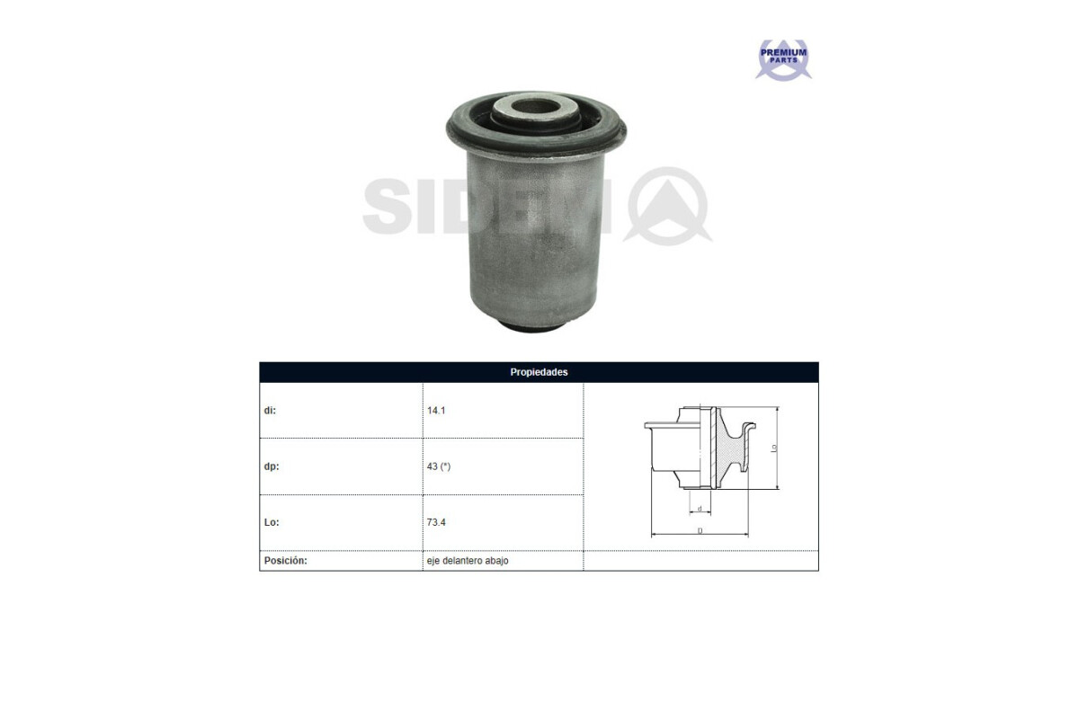 Buje Nissan D23 - Frontier - Np300 15-25 Der/Izq Buje Nissan D23 - Frontier - Np300 15-25 Der/Izq