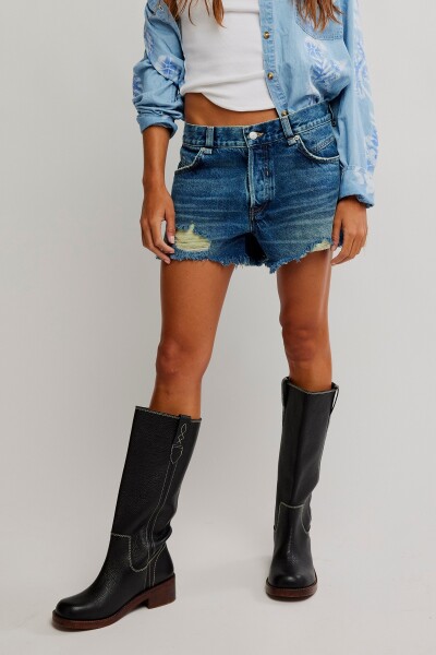 NOW OR NEVER DENIM SHORT Azul