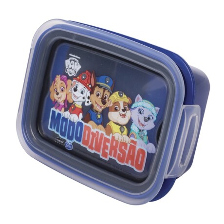 POTE PLASTICO CON DIVISION PAW PATROL AZUL 001