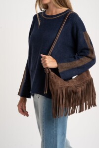 Sweater Combinado Marino