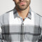 Camisa franela gris