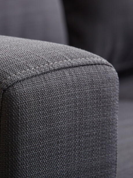 Sofá EGENSE chaise longue tela gris osc Sofá EGENSE chaise longue tela gris osc