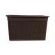Set x2 Caja simil ratán 40 lts TABACO