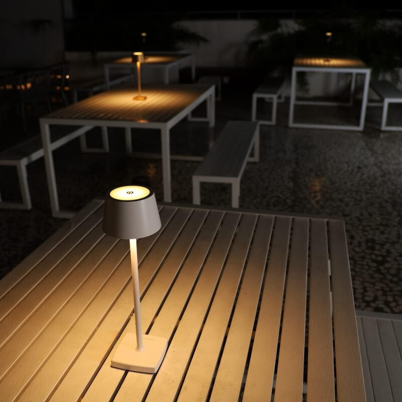 Lampara Portatil Led Inalambrica Recargable Bolonia Blanco