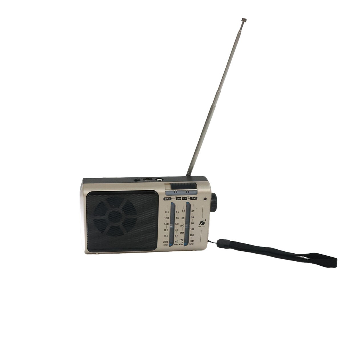RADIO PORTÁTIL AM/FM KTF-1472 LINTERNA SD 