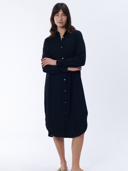 Camisa larga oversize Negro