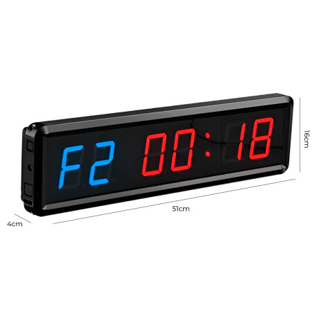 Reloj Temporizador Gimnasio c/Control Multifunciones Ele001006