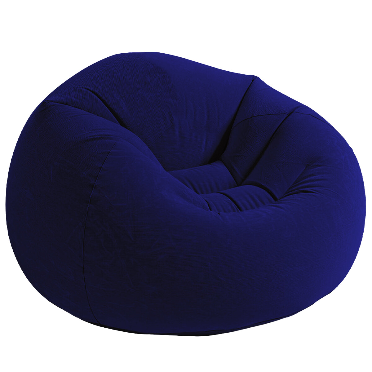 Sillón Puff Inflable Con Respaldo Interior Exterior - Azul 