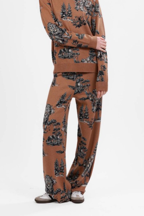 Pre Venta - Pantalón Landscape Camel Tejido Pre Venta - Pantalón Landscape Camel Tejido