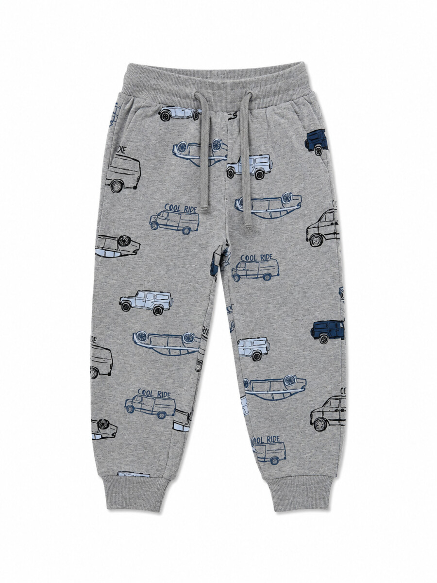 PANTALON DIOGO - GRIS MELANGE M 