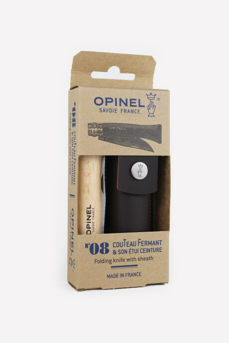 Conjunto Opinel Navaja N°8 y Funda de Cuero Conjunto Opinel Navaja N°8 y Funda de Cuero