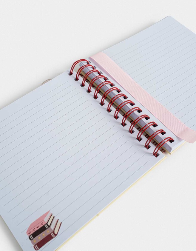 Anotadores Cuadernos y Memos Cuaderno Cuadrado Tapa Dura Con Stickers Y Charm - Amarillo Claro
