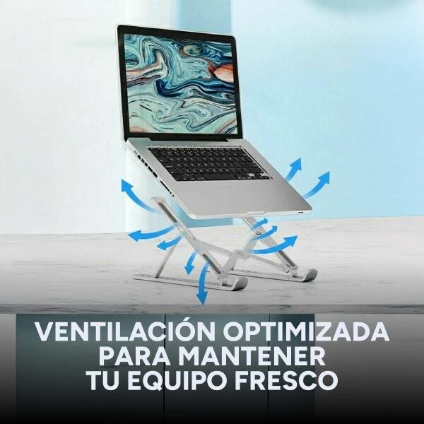 Soporte Plegable Notebook Laptop Ergonomico Calidad Pro Color Variante Blanco