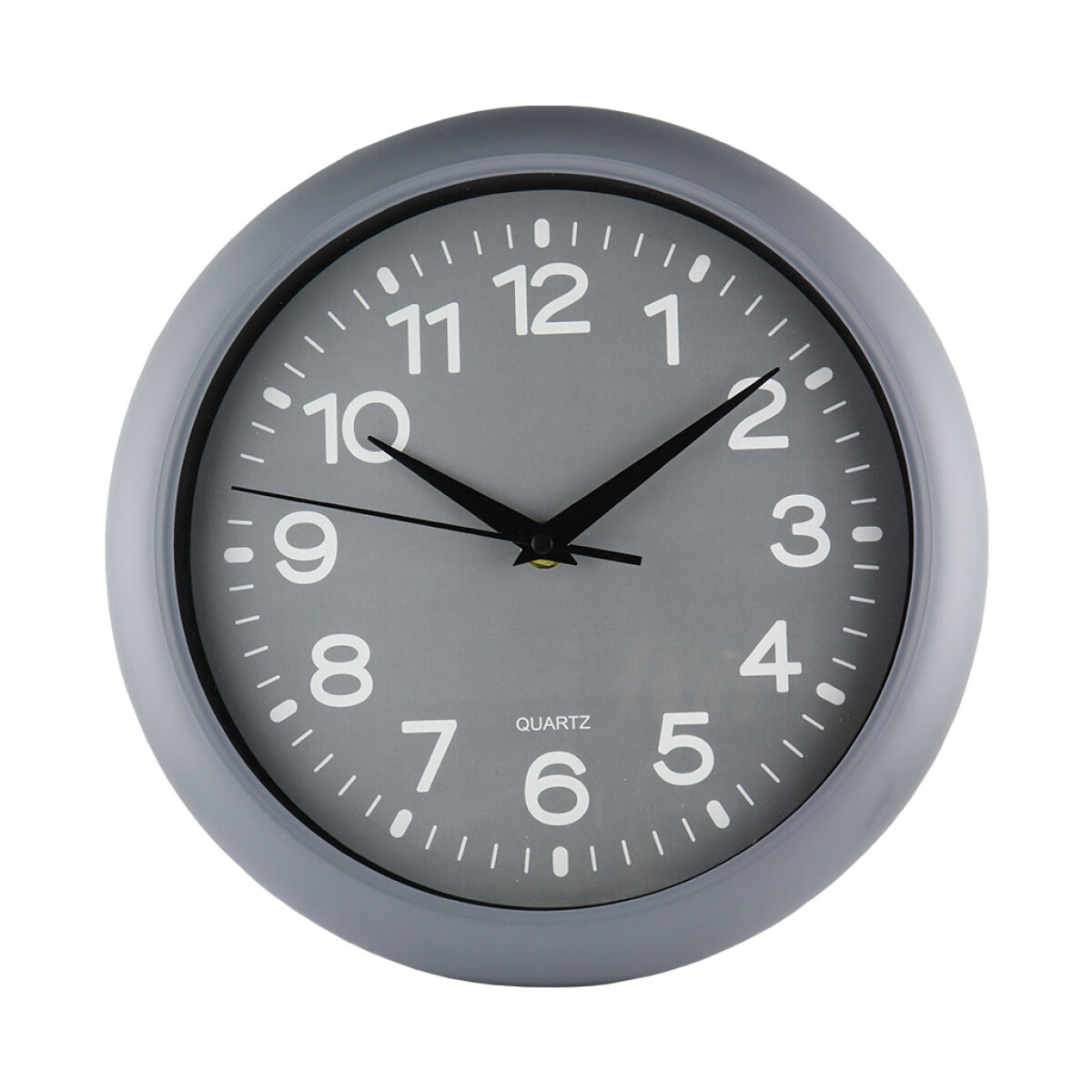 RELOJ DE PARED GRIS/ESFERA GRIS 25CM 