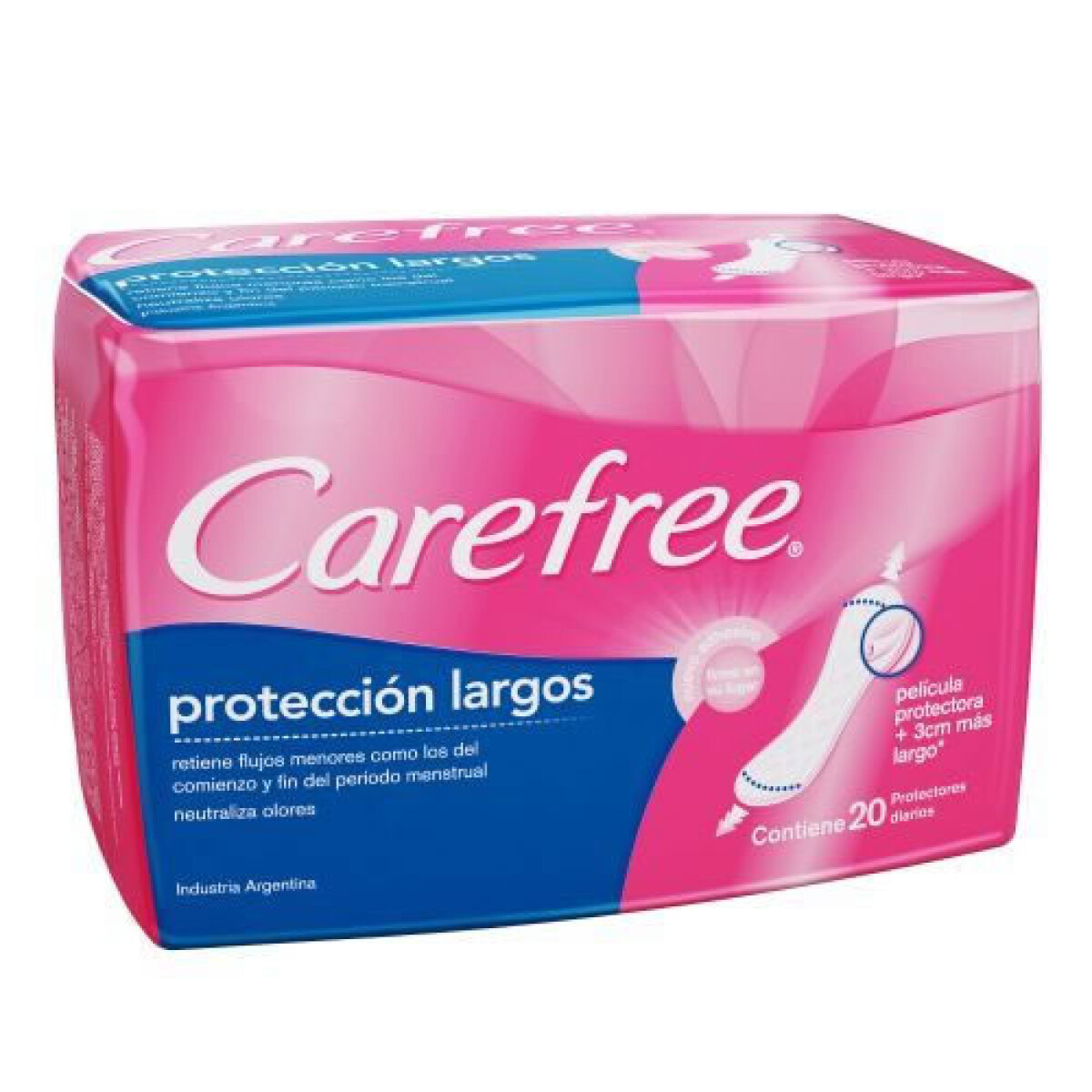 PROTECTORES DIARIOS CAREFREE PROTECCION LARGO X20 