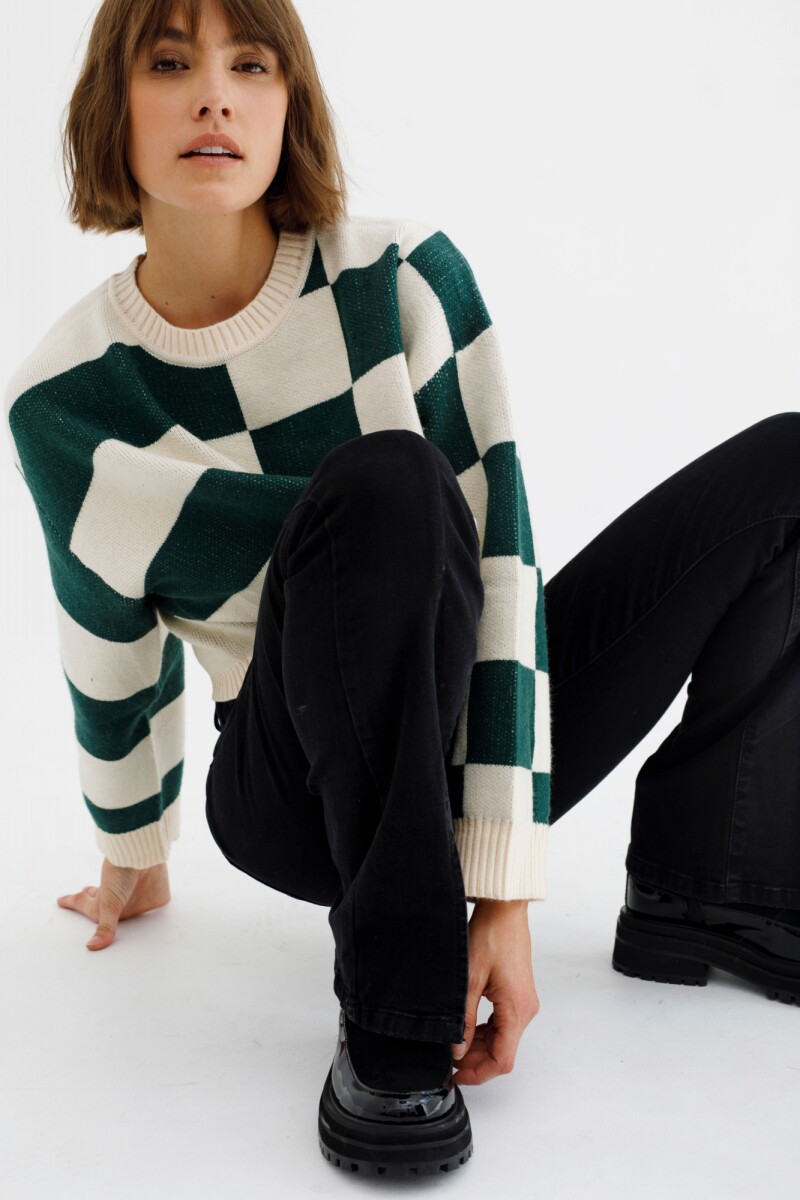 Sweater Poppy Crudo/Verde