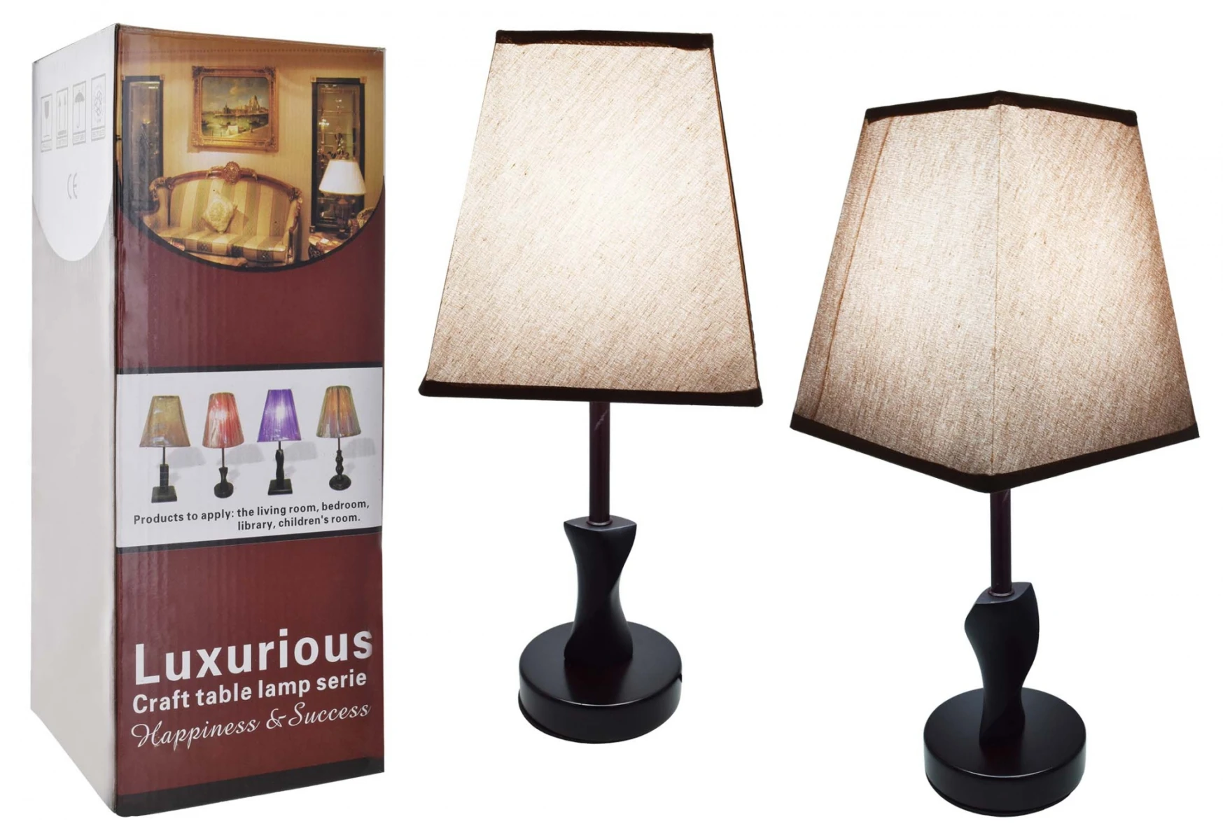 LAMPARA DE MESA MADERA 4677 