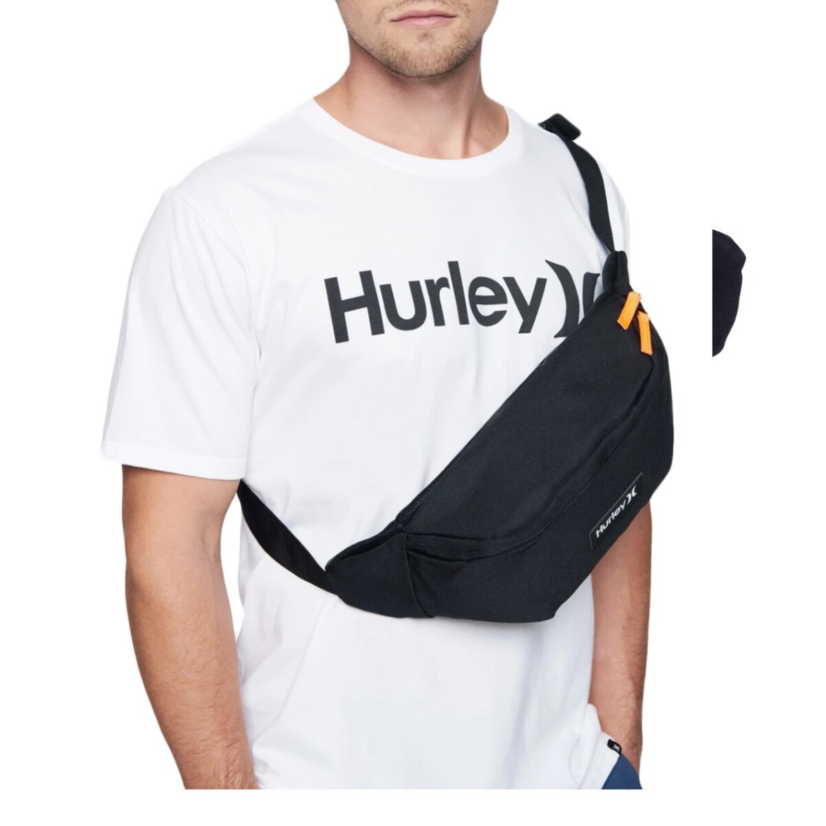 Riñonera Hurley Aerial Crossbody Porta Objetos Negro