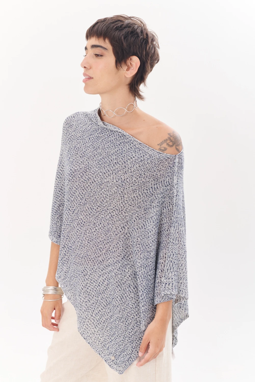 PONCHO SUN azul talle unico