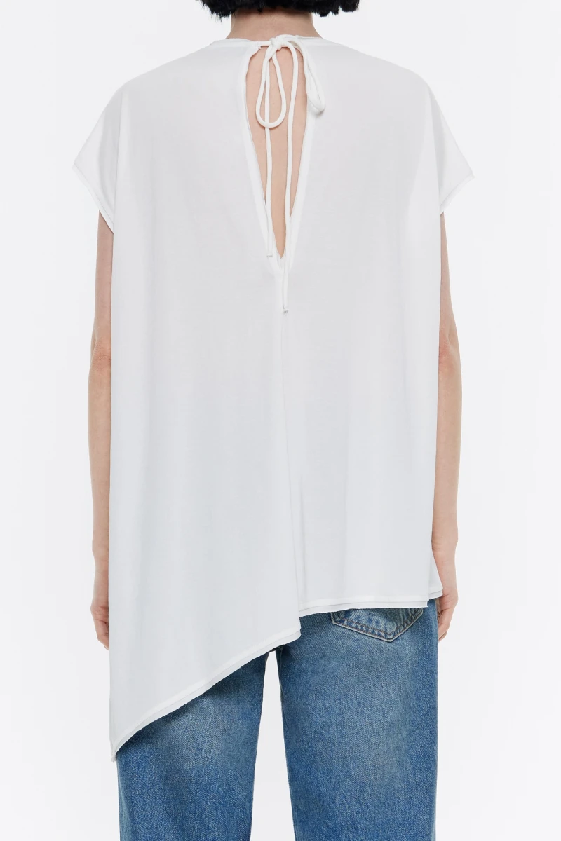 TOP LARGO OVERSIZE LAVADO Marfil