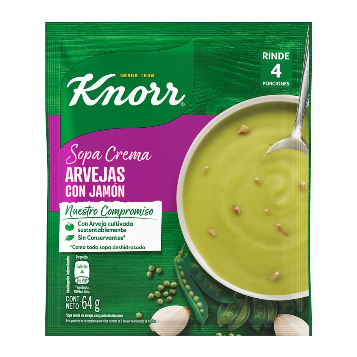 SOPA KNORR CR. ARVEJAS CHILE 64G 