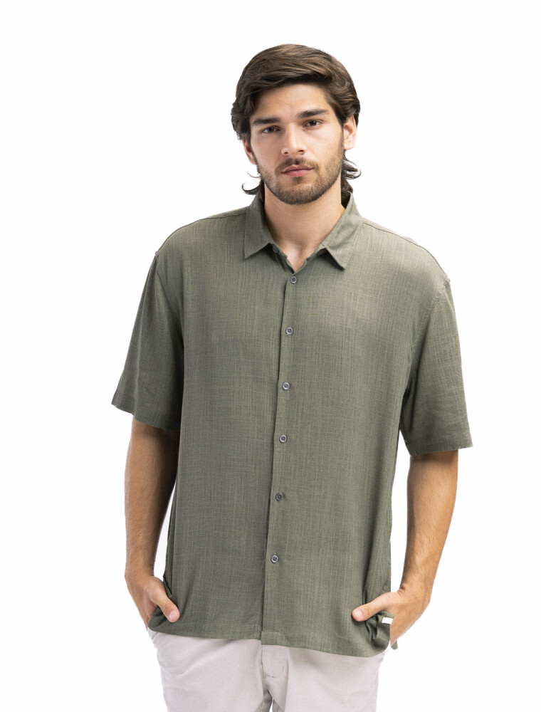 Camisa M/C Hawaii Kaki