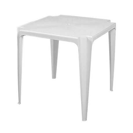 Mesa de plástico para jardín MOR Bela Vista 70x70cm Blanco