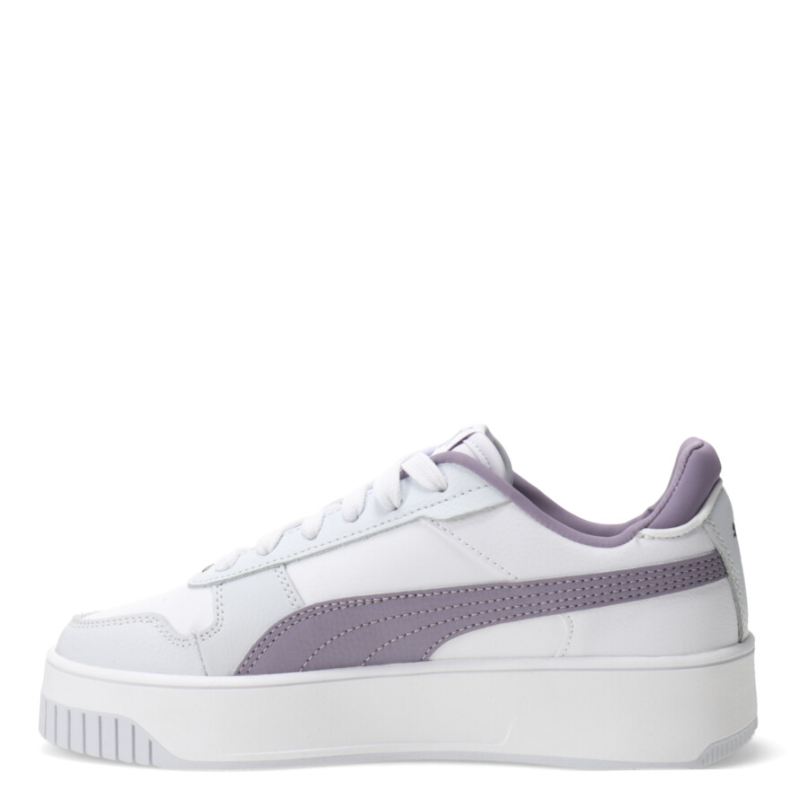 Championes de Mujer Puma Carina Street Plataforma Blanco - Violeta