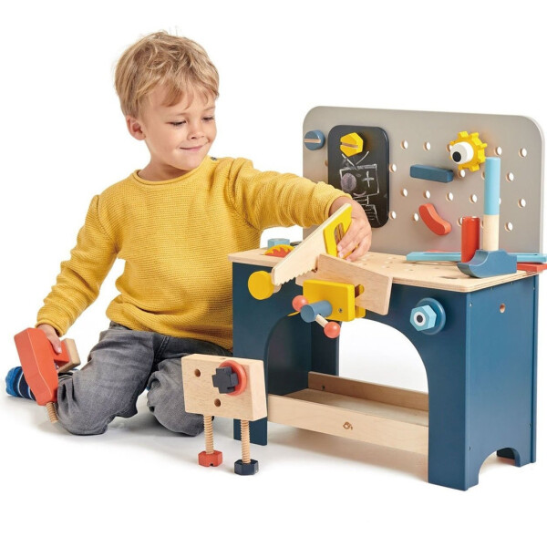 Juguete Mesa Herramientas Tender Leaf Madera Martillo Niños Juguete Mesa Herramientas Tender Leaf Madera Martillo Niños