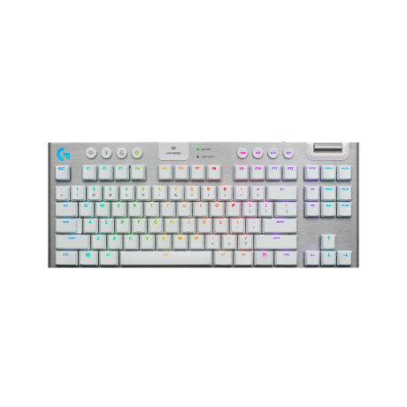 Teclado Logitech Gaming G915 Tkl Tactile Inal+Bluetooth (en Inglés) Blanco