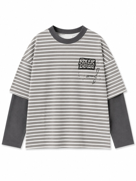 REMERA ELVIS GRIS OSCURO