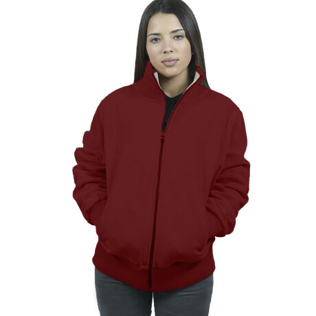 Campera Peach Dama Bordó
