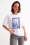 Remera m/c estampada colección Paris BLANCO