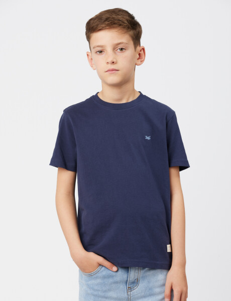 REMERA BÁSICA DE ALGODÓN Azul