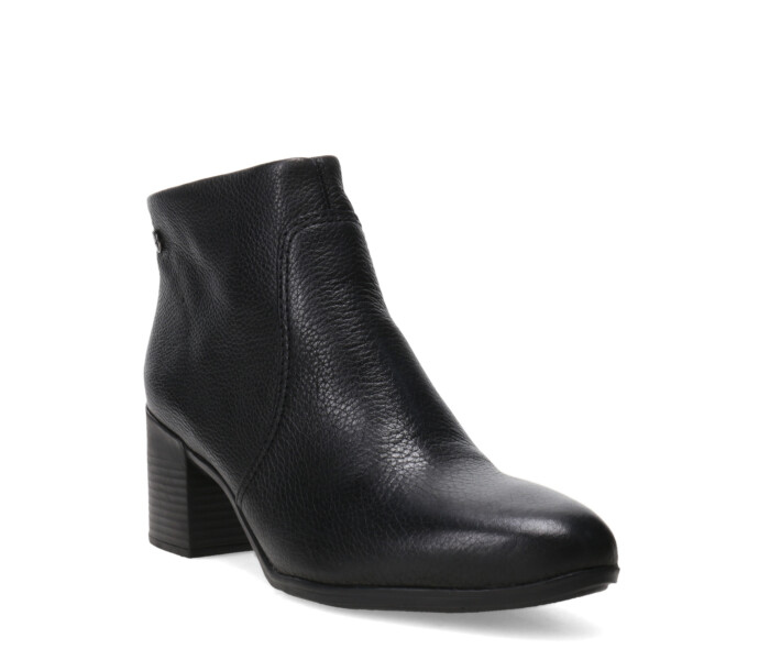 Bota de Mujer Bottero Caña Baja de Cuero Negro