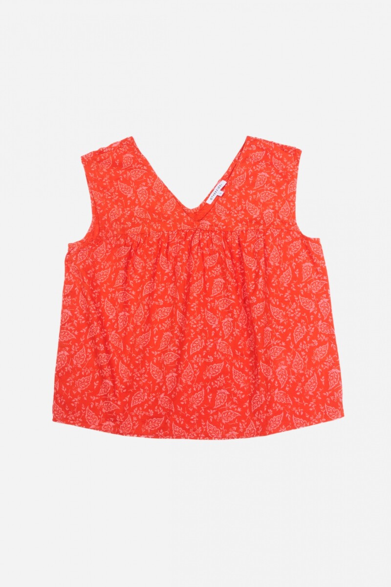 Blusa de dama estampada SALMON