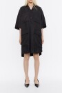 VESTIDO CORTO OVERSIZE Negro