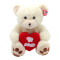 Oso De Peluche Con Corazón Blanco