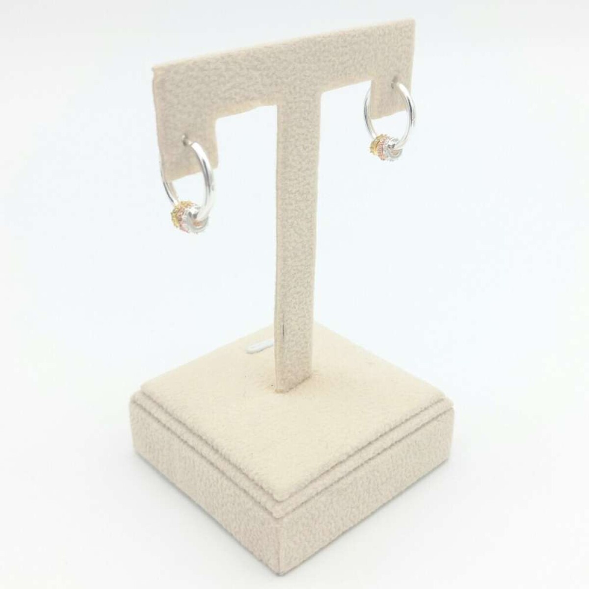 Par de aros de plata 925 - Con Llamadores De Angeles 