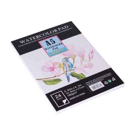 LIBRETA ACUARELAS PAPEL BLANCO A337