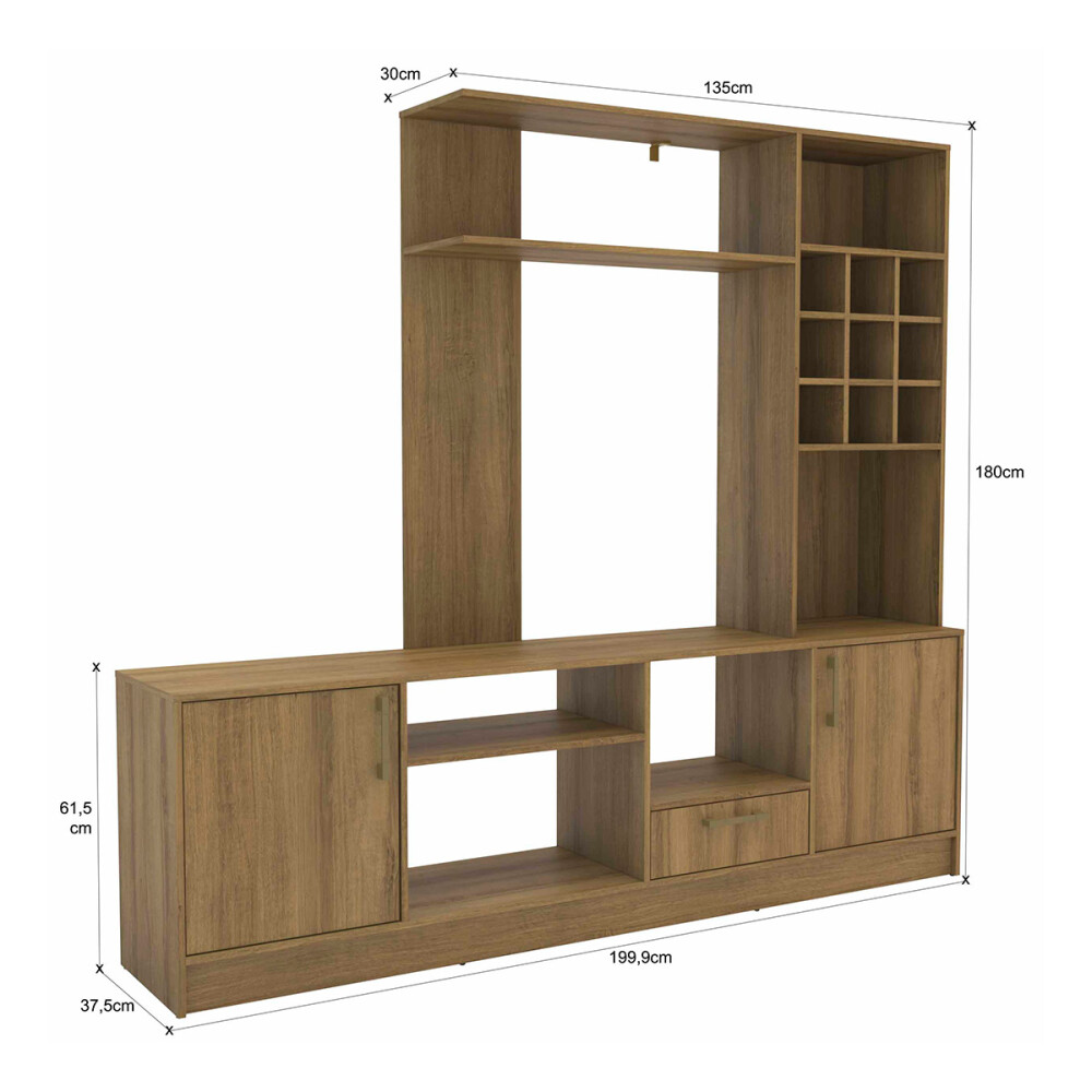 RACK IRLANDA COLOR MIEL Rack Irlanda Color Miel