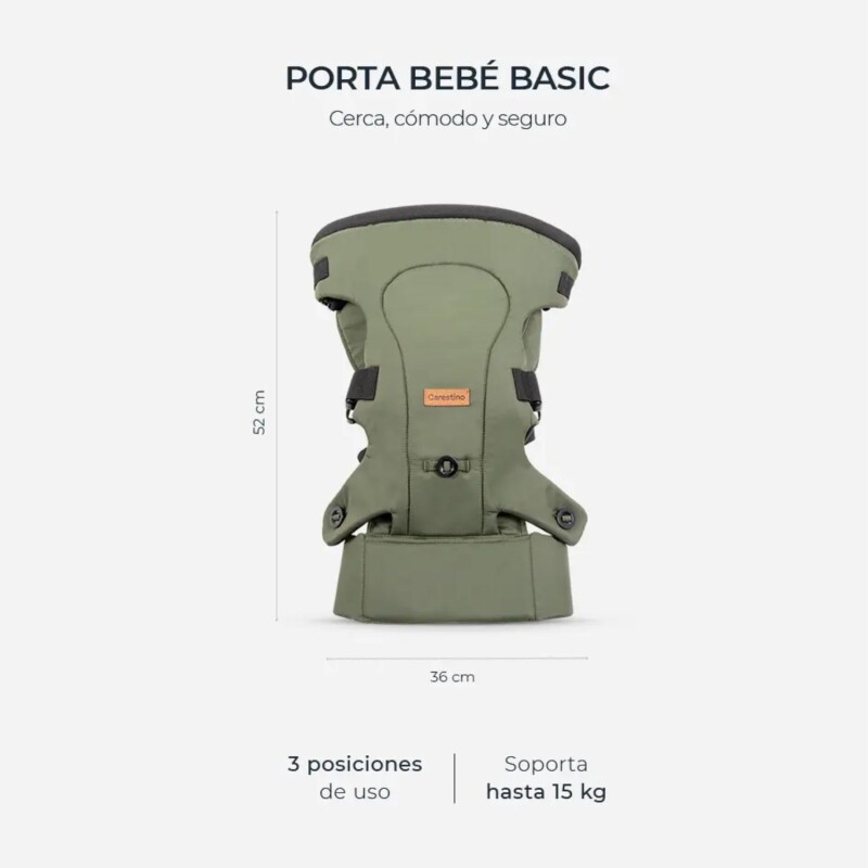 Mochila Porta Bebé Carestino Basic Negro
