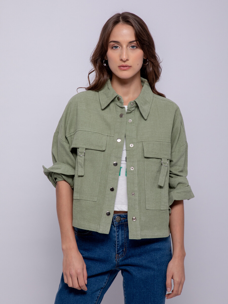 SOBRECAMISA LAINE - Verde Militar 