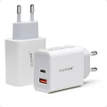 Cargador de Pared USB Tipo C PD 18W y 1 puerto USB A QC 3.0 OVOSE Cargador de Pared USB Tipo C PD 18W y 1 puerto USB A QC 3.0 OVOSE