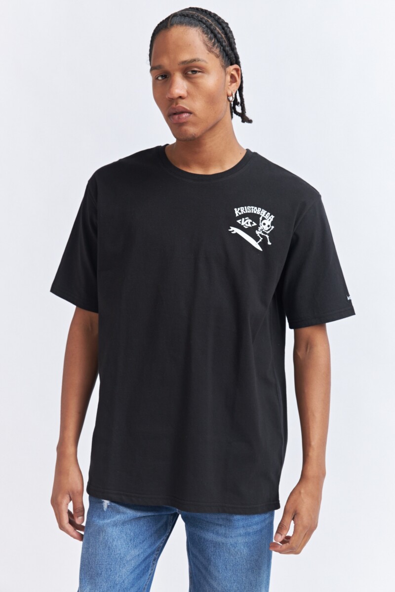 REMERA SURF - NEGRO 