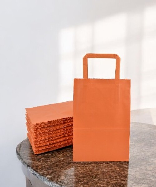 Pack x 50 - bolsa lisa 14x08x20 cm. NARANJA