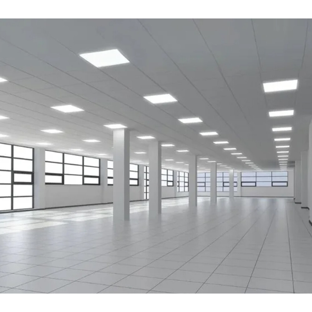 Panel De Techo Pack X4 Plafón Cuadrado Luz Blanco Blanco Panel De Techo Pack X4 Plafón Cuadrado Luz Blanco Blanco