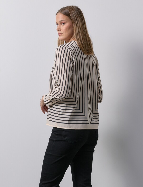 Blusa Lineas BEIGE