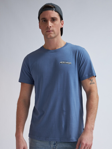 Camiseta manga corta -Mickey Azul piedra