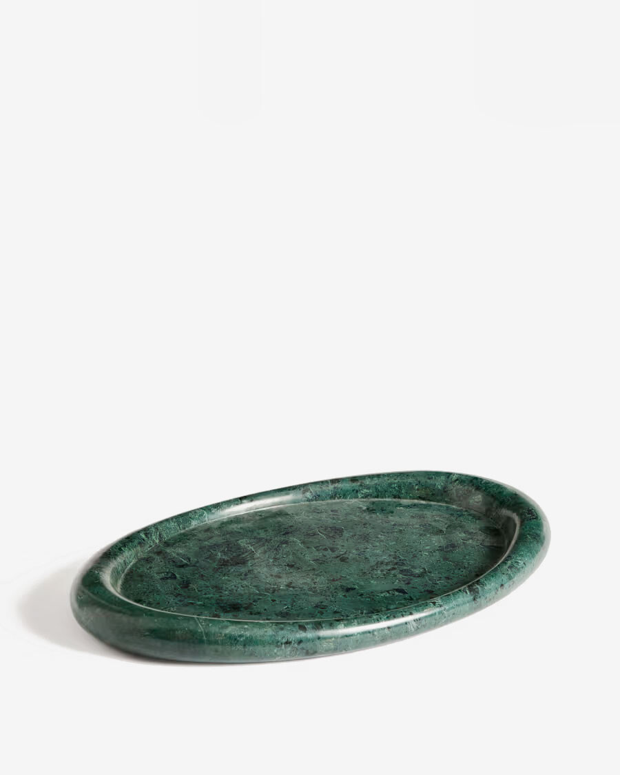 Bandeja Lenorel de mármol verde 43 x 28 cm Bandeja Lenorel de mármol verde 43 x 28 cm
